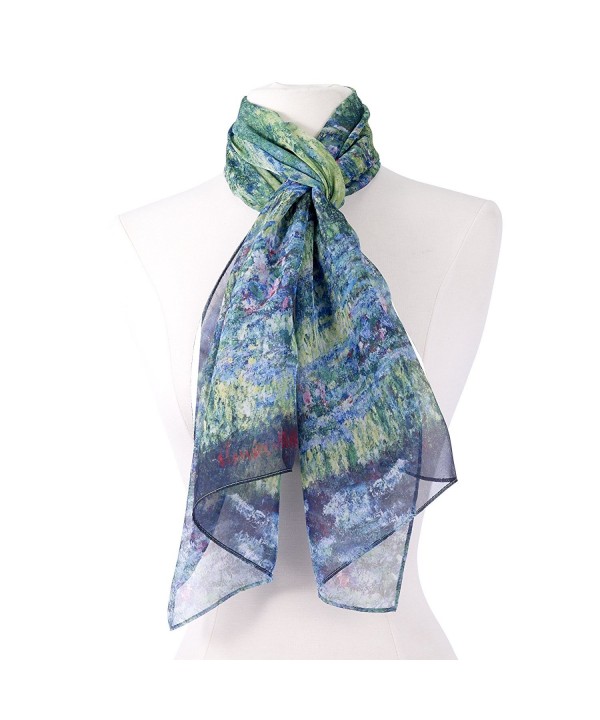 Galleria Monet Japanese Bridge Scarf - C412O5C4V17