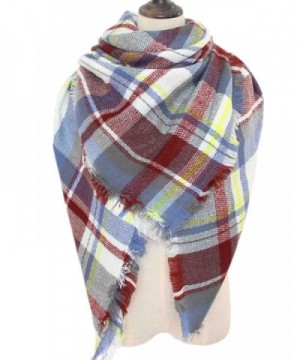 Waprincess Tartan Scarf for Women Winter Plaid Blanket Checked Scarves Wraps Shawl Gift - Plaids 17 - CR12O2N7TR0