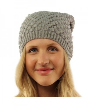 Ladies Chunky Bubble Slouch Hat