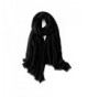 CosyZanx Women Lightweight Scarf Soft Fashion Cotton Wrap in Solid Colors - Black - CH186DSEAL0