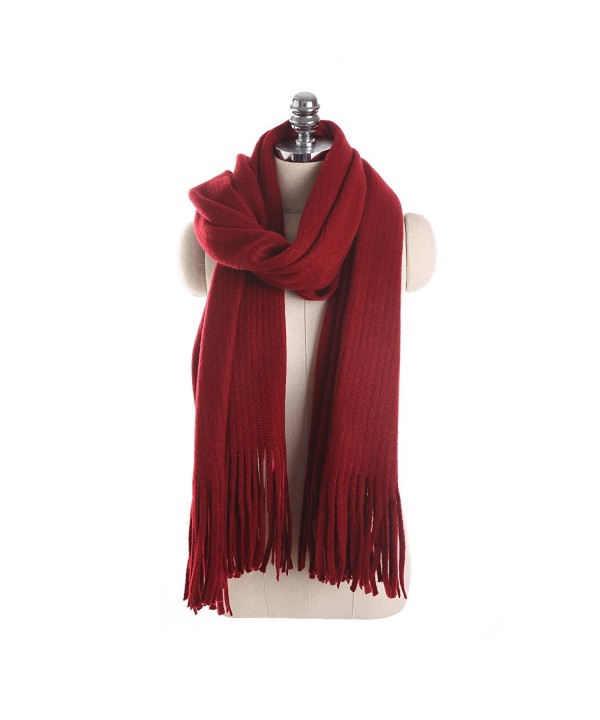 Winter Scarf Soft Elegant Long Fashion Wrap Scarves - D.red Wine - CL186TU57HT