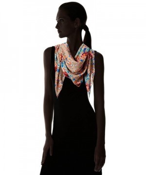 Womens Floral Lightweight Square Scarf in Fashion Scarves