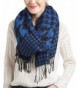 WOMEN'S PLAID BLANKET LONG SHAWL BIG GRID WINTER WARM LATTICE LARGE SCARF WRAP - Royal - C412O8XY8Q2