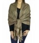 Belle Donne Jacquard Paisley Pashmina Soft Elegant Scarves Wrap Shawl Stole - Darkbrown-tan - CE12C7I7NIL