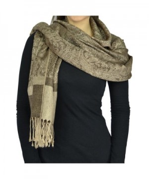 Belle Donne Jacquard Paisley Pashmina