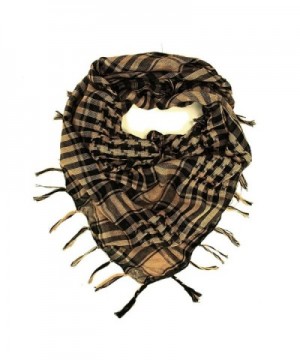 TrendsBlue Trendy Plaid & Houndstooth Check Soft Square Scarf-Diff Colors Avail - Camel & Black - CE1179EAQH3