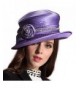 June's Young Women Hat Wide Brim Sparkling Flower Church Hats for Ladies - CC11RUFDZOD