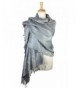 Paskmlna Border Pattern Double Layered Reversible Woven Pashmina Shawl Scarf Wrap Stole - 26 - C117YUGL6LK