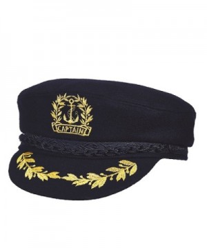 Aegean Mens Captain Admiral Black in Men's Newsboy Caps