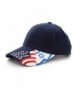 Embroidered USA and Israel flags on 100% Cotton Adjustable Baseball Cap Hat Unisex - Navy Blue - CZ11AR30X4J