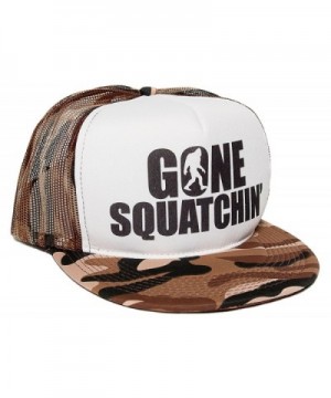 Gone Squatchin' Unisex-Adult One-size Trucker Hat Camo/White - CF11HM9A8WD