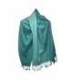 Xelitem Silk Pashmina Shaded Large Scarf Shawl Wrap - Light Blue Shade - CM17YH9Q8QZ