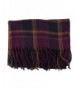 Creazy Fashion Women Winter Infinity Blanket Oversized Shawl Plaid Check Tartan Scarf Wrap - Purple - C4127CG4AT7