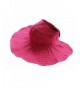CHUNG Women Sun UV Protection Hat Top Open Packable Foldable Beach Travel - Hot Pink - CQ17Z3W70E7