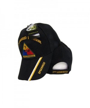 U.S. Army 3rd Armored Division Spearhead Black Shadow Embroidered Cap Hat - C61853ID23H