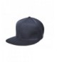 Unisex Adult Men Women Flat Bill Hat Plain Adjustable Snap Back 6 Panel Baseball Cap DF-3050 - Navy - CP1855A4RCE