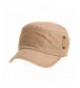 WITHMOONS Cadet Cap Cotton Vintage Hat Side Revets NC4731 - Beige - C8183ATHHOE