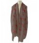 Kukubird Flamingo Unicorn Print Frayed Cotton Scarf / Shawl / Wrap / Pashmina - Dark Gray - CY12O7912CS