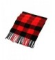 Joyci Fashion Winter Wool Spinning in Rich Plaids Scarf Shawl Wrap Unisex (Black Red) - C611RU4EWVT