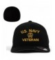 NAVY U.S. Navy Veteran Flexfit Baseball Cap Military Hat Black - C01827Q9WT5