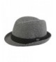 Men's Fashion Crushable Wool Hat Classic Fedora in 4 colors - Grey - C7185X4X6XS