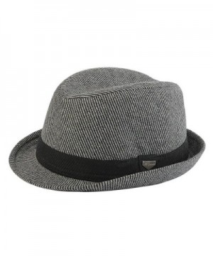 Men's Fashion Crushable Wool Hat Classic Fedora in 4 colors - Grey - C7185X4X6XS