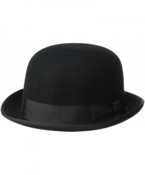 Country Gentleman Men's Charles Classic Fedora Hat - Black - CW127F3ROU5