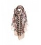 CHUANGLI Scarf All-match Shawl Sunscreen Ladies Print Scarf Girls Long Thin Robe - Brown - CK17Y4Y7XZ3