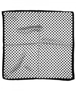 White Black Spotted Printed Square