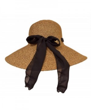 Ladies Brown Hat Through Eyelets in Women's Sun Hats