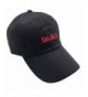 Fan yi DAMN Dad Hats Baseball Cap For Men 3D Embroidered Adjustable Snapback Unisex - Black Red - CO1867CCXHN