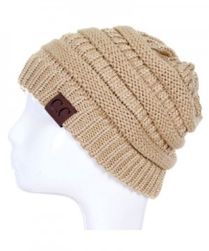 ScarvesMe Trendy Chunky Stretch Metallic in Women's Skullies & Beanies