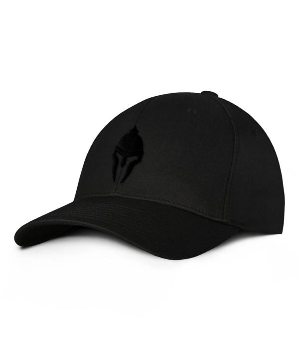 Dion Wear Spartan Warrior Molon Labe Military Baseball Hat - Black/Black - CD12JA7BKV7