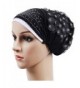 potato001 Women Islamic Muslim Stretch Turban Hat Hair Loss Cover Scarf Hijab Chemo Cap - Black - C01879L2ZY5