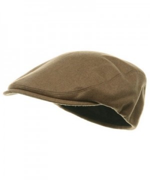 MG Men's Wool Ivy Newsboy Cap Hat - Camel - C611OHTQNIP