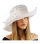 Sinamay Kentucky Floppy Feather Hat