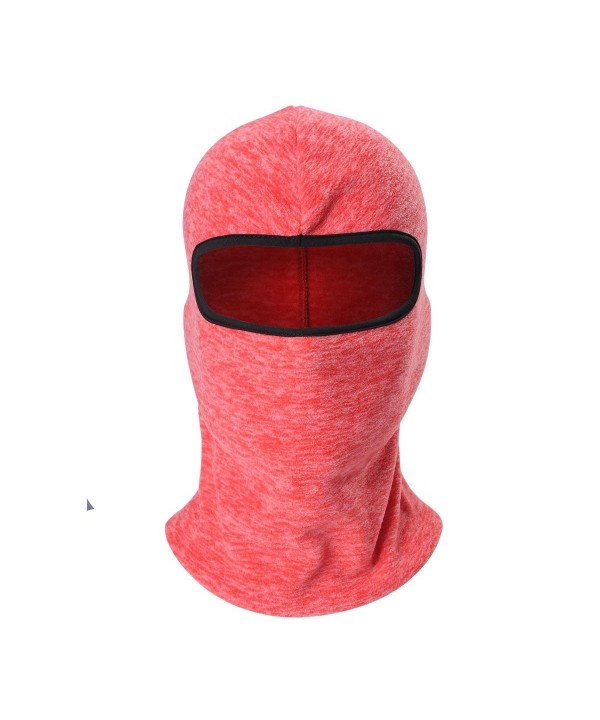 Cationic Fabric Balaclava Masks Winter Thermal Fleece Full Face Mask Neck Warmer - A06: Red - CH186OLT4GT