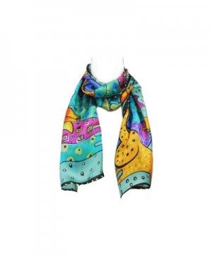 Wrapables Vibrant 100 Silk Scarf in Fashion Scarves