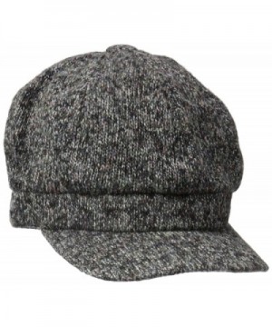 D&Y Women's Solid Cabbie Hat With Bow - Black - C712JOP7P5B
