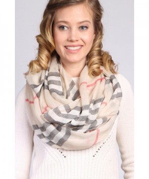 Designer Inspired Infinity Scarf Light in Fashion Scarves