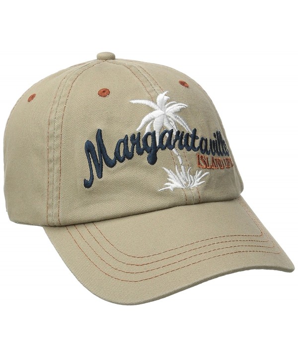 Margaritaville Men's Mv Palm Tree Hat - Khaki - CA12B8JVF9D