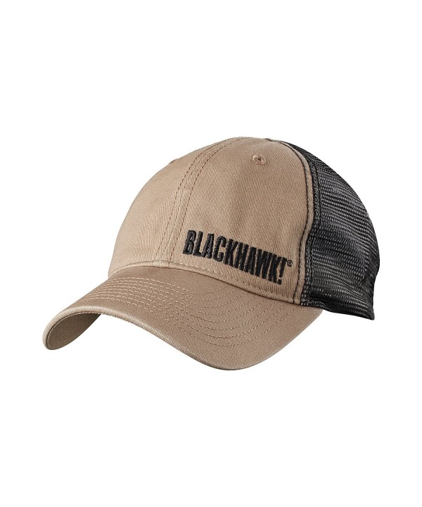 BLACKHAWK! Men's Trucker Cap - Stone - C312CGC5G41