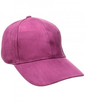 Rampage Women's Micro-Suede Baseball Cap - Raspberry - C112O4R1BV0