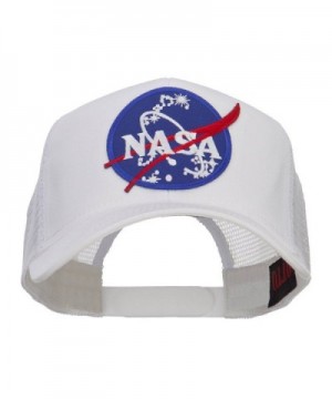 Lunar Landing NASA Patched Mesh Back Cap - White - CX11ND5BRMB