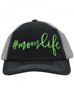 Glitter Foil Green momlife MomLife Mom Life Trucker Style baseball Cap Hat Rocks any Outfit - CP17YXH7SO5