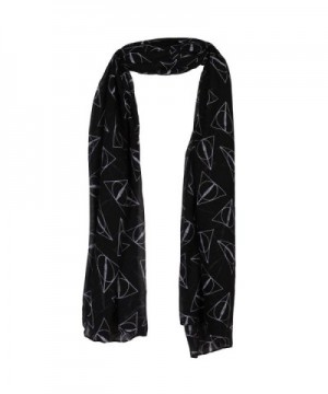 Harry Potter Deathly Hallows Fashion Scarf- Black- OS - C1124SEZIQB