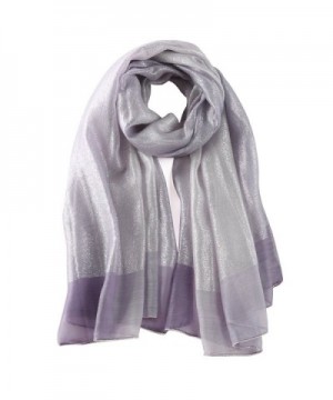 STORY OF SHANGHAI Women's Gradient Scarf Large Silk and Wool Shawls with Silver - Km04 - CI184DAKRAL