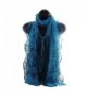 Womens Elegant Flower Shaped Blue Scarf Wrap - Light Blue - CN12D7P4BZB