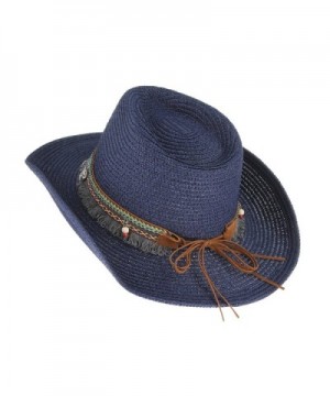Gemvie Women Woven Cowboy National in Men's Cowboy Hats