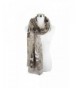 Womens Animal Color Block Pattern Printed Elegant and Soft Viscose Oblong Scarf - Taupe - CM1852HXG8Y